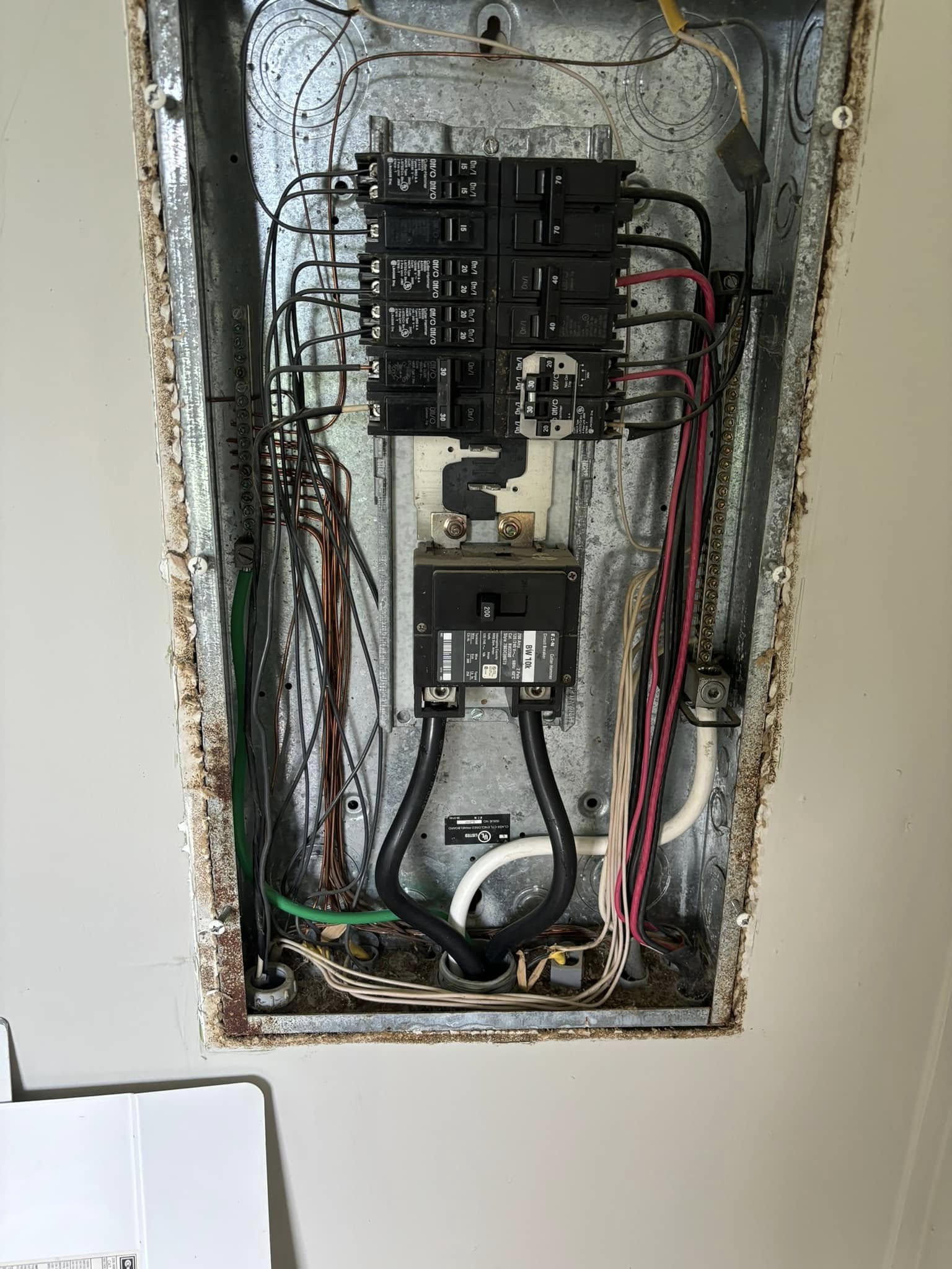 Electrical panel service by B. Smith Services